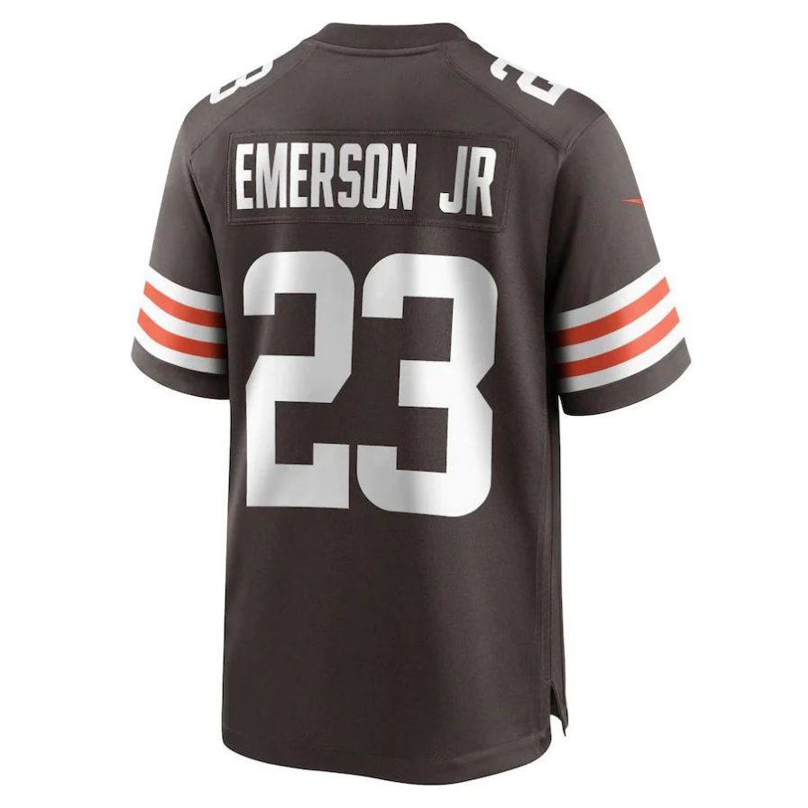 C.Browns #23 Martin Emerson Jr. Brown Game Player Jersey Stitched American Football Jerseys