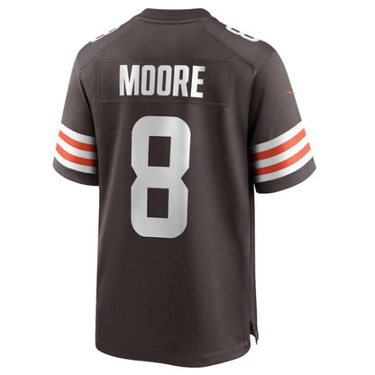 C.Browns #8 Elijah Moore Brown Game Retired Player Jersey American Stitched Football Jerseys