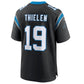 C.Panthers #19 Adam Thielen Black Game Player Jersey American Stitched Football Jerseys