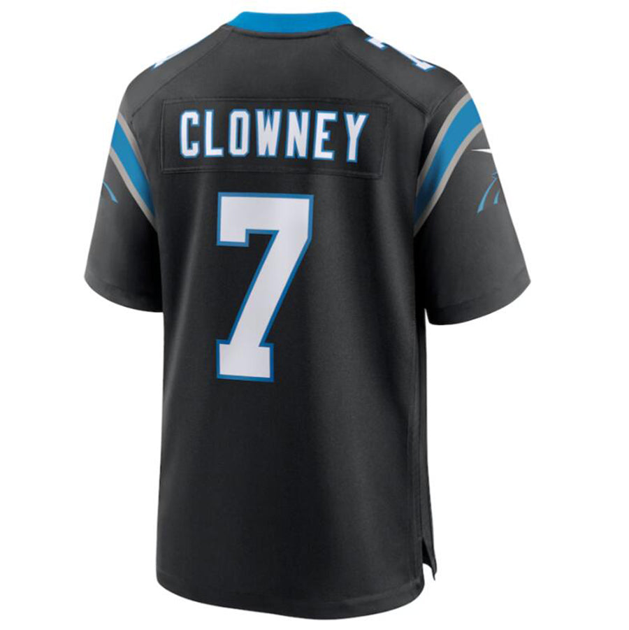 C.Panthers #7 Jadeveon Clowney Black Game Jersey American Stitched Football Jerseys