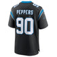 C.Panthers #90 Julius Peppers Black Player Game Jersey American Stitched Football Jerseys