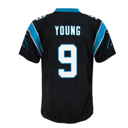 C.Panthers #9 Bryce Young Game Player Jersey - Black Stitched American Football Jerseys