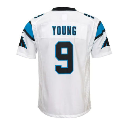 C.Panthers #9 Bryce Young Game Player Jersey - White Stitched American Football Jerseys