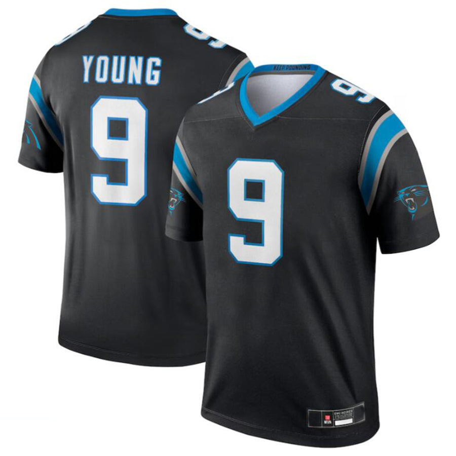 C.Panthers #9 Bryce Young Player Black Legend Jersey Stitched American Football Jerseys