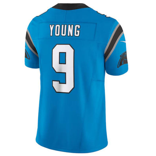 C.Panthers #9 Bryce Young Blue Vapor F.U.S.E. Limited Jersey American Stitched Football Jerseys