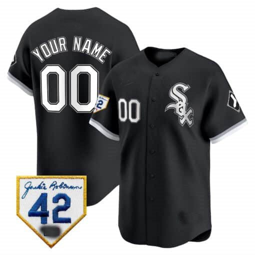 Custom Chicago White Sox 2024 Jackie Robinson Patch Vapor Premier Limited– All Stitched Baseball Jersey