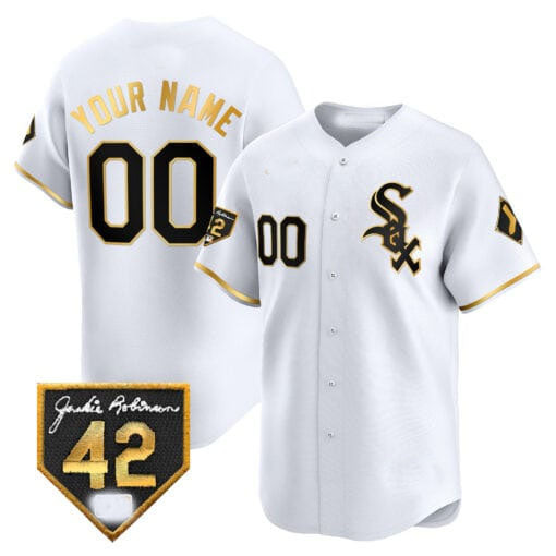 Custom Chicago White Sox 2024 Jackie Robinson Patch Vapor Premier Limited– All Stitched Baseball Jersey