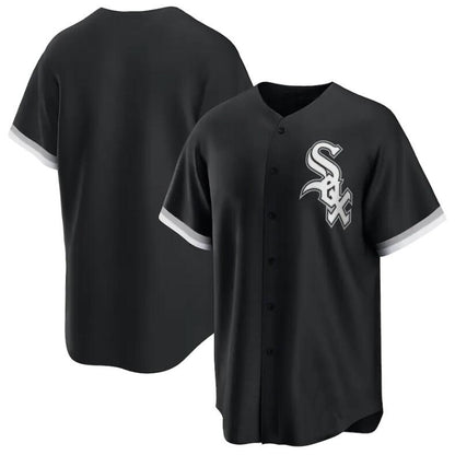 Custom Chicago White Sox Black Alternate Replica Team Baseball Jerseys