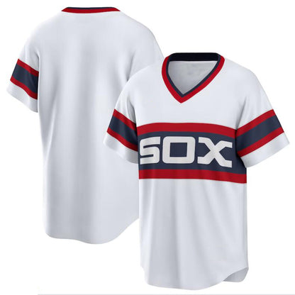 Custom Chicago White Sox White Home Game Replica Team Baseball Jerseys