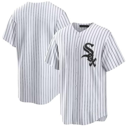 Custom Chicago White Sox White Home Replica Team Baseball Jerseys