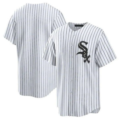 Custom Chicago White Sox White Home Replica Team Jersey Baseball Jerseys