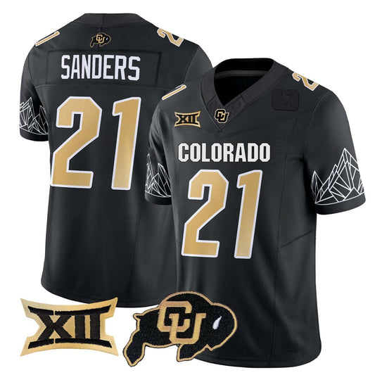 C.Buffaloes #21 Shilo Sanders 2024 Black Home Football Stitched American College Jerseys