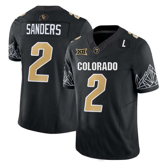 C.Buffaloes #2 Shadeur Sanders 2024 Black Home Football Stitched American College Jerseys