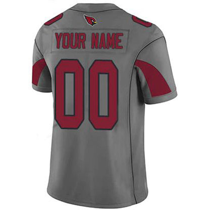 Custom A.Cardinal Jersey Silver Limited Silver Inverted Legend Football Jerseys