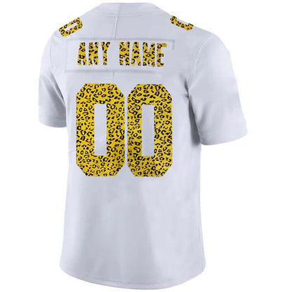 Custom A.Cardinal Jersey White Limited Fashion Vapor White Leopard Print Football Jerseys