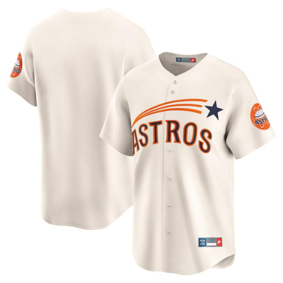 Custom Baseball Jerseys H.Astros Cream Cooperstown Collection Limited Jersey American Stitched Jerseys