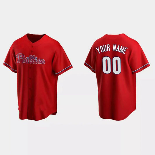 Custom Los Angeles Angels Red Replica Alternate Custom Jersey Stitched Baseball Jerseys