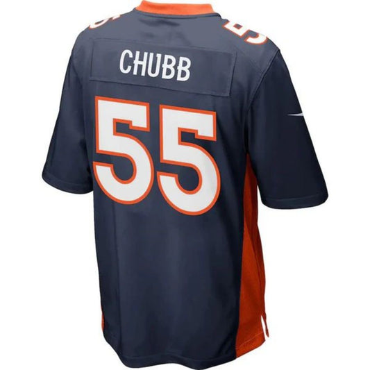 D.Broncos #55 Bradley Chubb Navy Stitched Player Vapor Game Football Jerseys