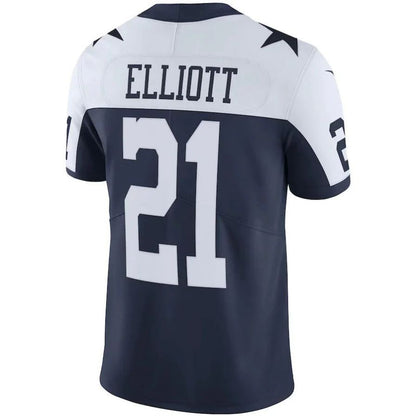 D.Cowboys #21 Ezekiel Elliott Navy Alternate Vapor Limited Player Jersey Stitched American Football Jerseys