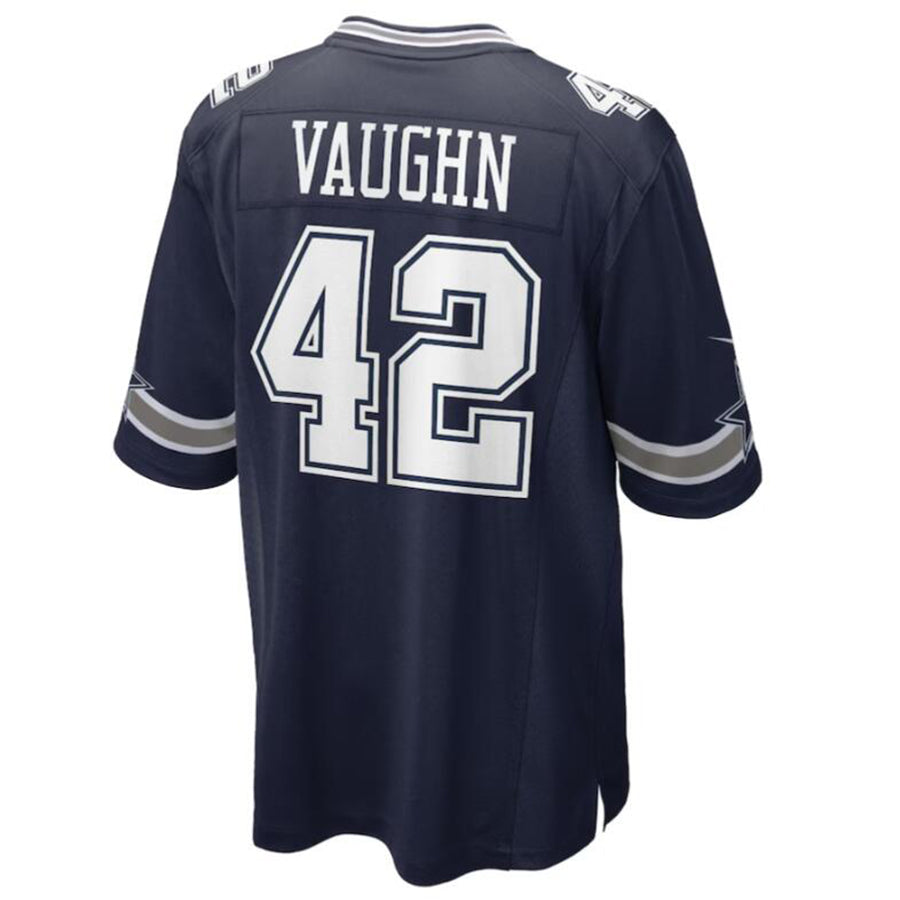 D.Cowboys #42 Deuce Vaughn Navy Game Jersey American Stitched Football Jerseys