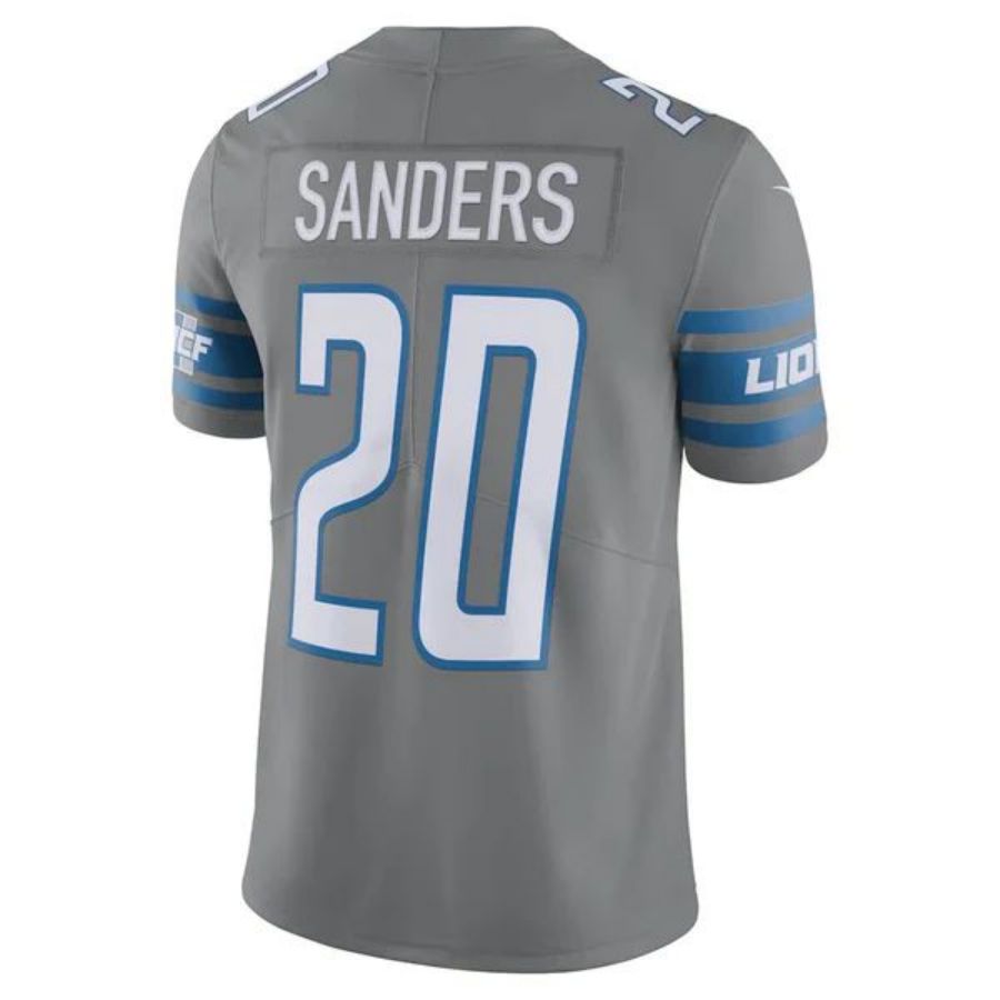 D.Lions #20 Barry Sanders Silver Retired Player Vapor Limited Player Game Football Jerseys