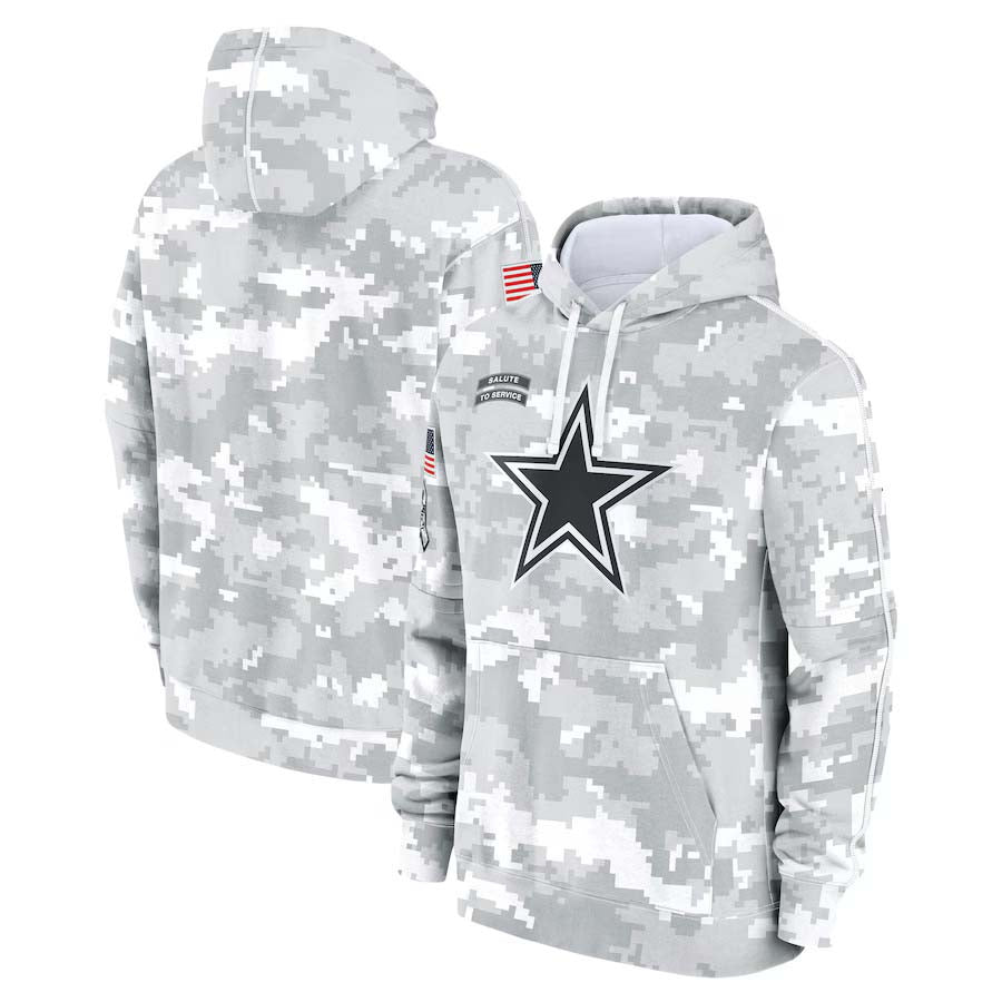 D.Cowboys 2024 Salute To Service Club Pullover Hoodie Cheap sale Birthday and Christmas gifts Stitched American Football Jerseys