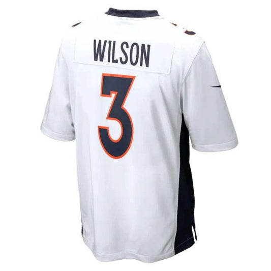 D.Broncos #3 Russell Wilson White Stitched Player Vapor Game Football Jerseys