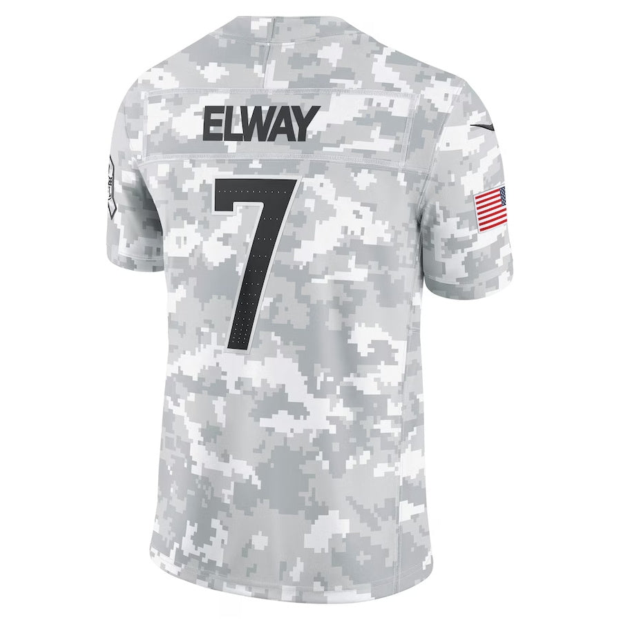 D.Broncos #7 John Elway Arctic Camo 2024 Salute to Service Limited Stitched American Football Jerseys