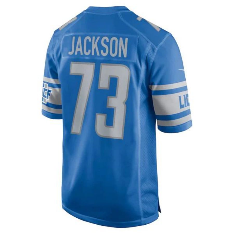 D.Lions #73 Jonah Jackson Blue Stitched Player Game Football Jerseys