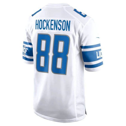 D.Lions #88 T.J. Hockenson White Stitched Player Game Football Jerseys