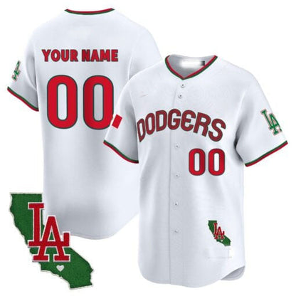 Custom Los Angeles Dodgers Mexico California Patch Vapor Premier Limited V3 – All Stitched Baseball Jersey