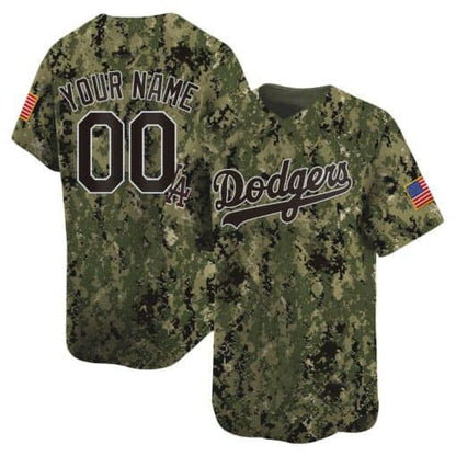 Custom Los Angeles Dodgers USMC Alternate Vapor Premier Limited – All Stitched Baseball Jersey