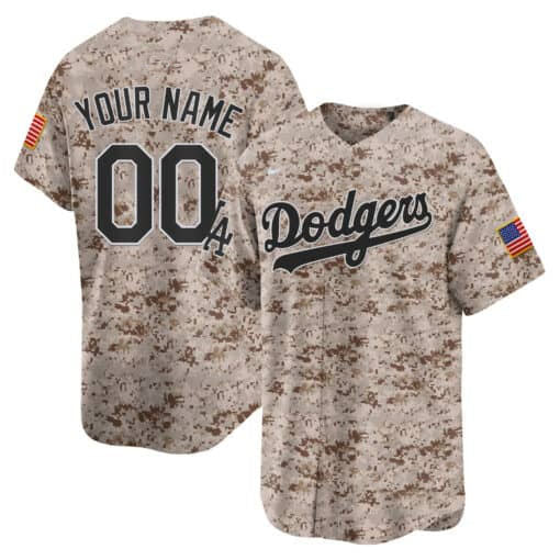 Custom Los Angeles Dodgers USMC Alternate Vapor Premier Limited – All Stitched Baseball Jersey