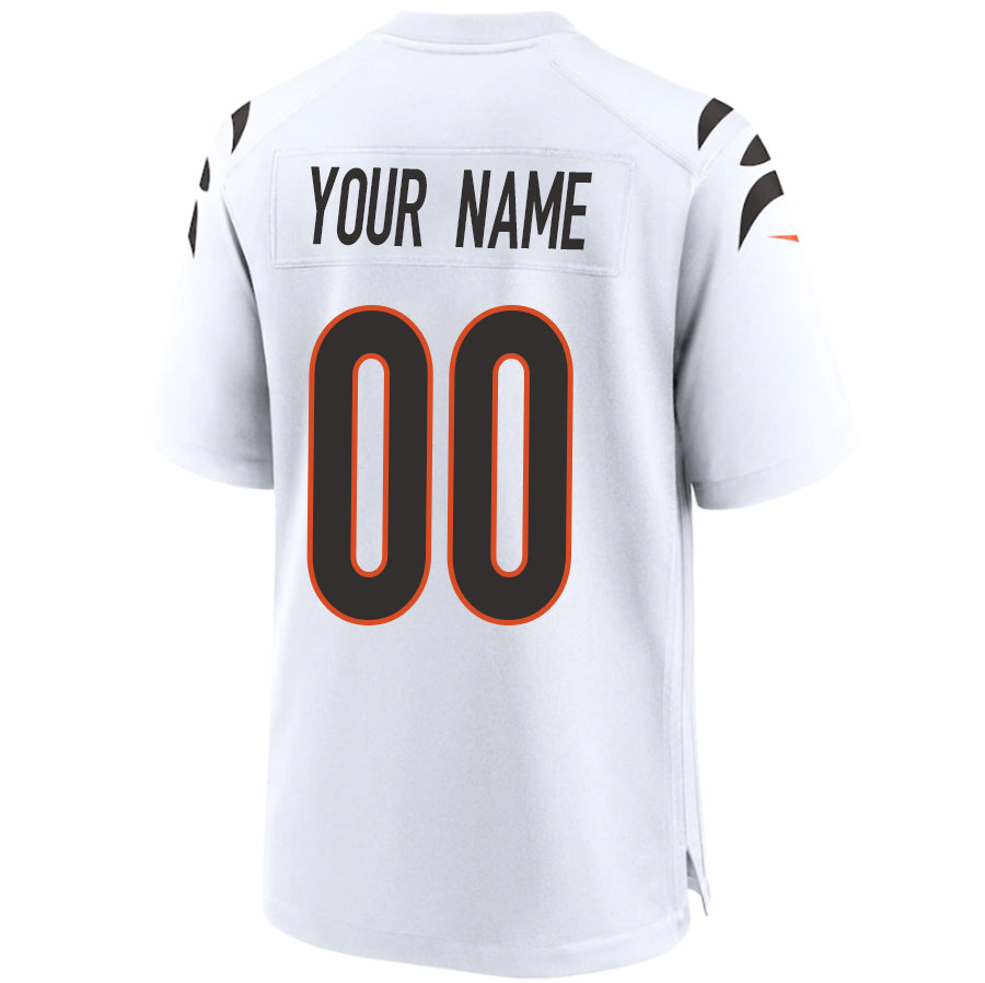 Custom C.Bengals Chase White Stitched Player Vapor Elite Football Jerseys