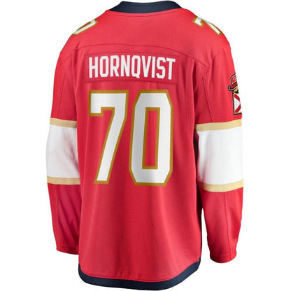 F.Panthers #70 Patric Hornqvist Fanatics Branded Home Breakaway Jersey Red Stitched American Hockey Jerseys