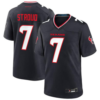 Football Jersey H.Texans #7 C.J. Stroud Navy Player Jersey Stitched American Football Jerseys