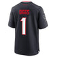 H.Texans #1 Stefon Diggs Navy Game Jersey American Stitched Football Jerseys