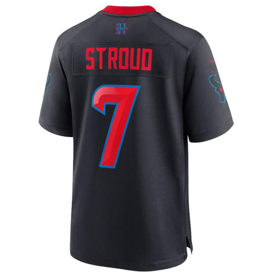 H.Texans #7 C.J. Stroud Navy Player Game Jersey -Stitched Football Jerseys