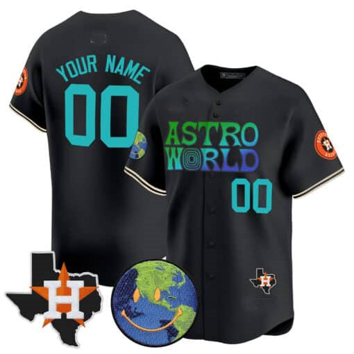 Custom Houston Astros Cactus Jack Astro World Vapor Premier Limited – All Stitched Baseball Jersey