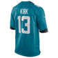 J.Jaguars #13 Christian Kirk Teal Game Player Jersey Stitched American Football Jerseys