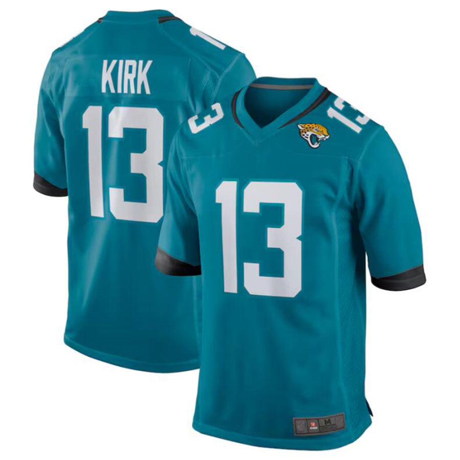 J.Jaguars #13 Christian Kirk Teal Game Player Jersey Stitched American Football Jerseys