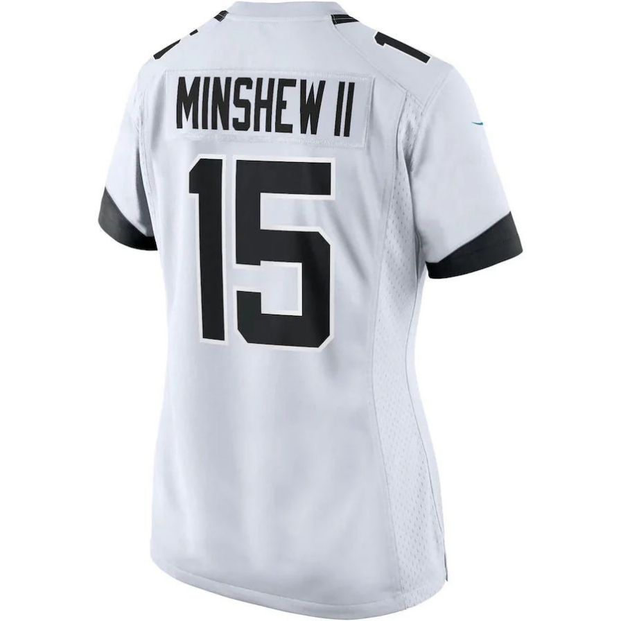 J.Jaguars #15 Gardner Minshew II White Player Game Jersey Stitched American Football Jerseys