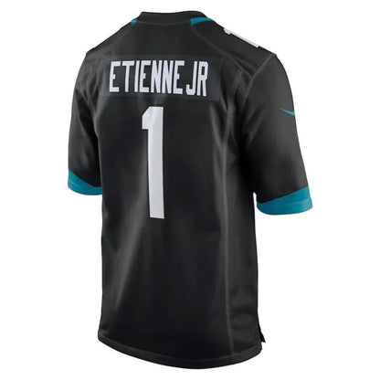 J.Jaguars #1 Travis Etienne Jr. Black Player Game Jersey Stitched American Football Jerseys