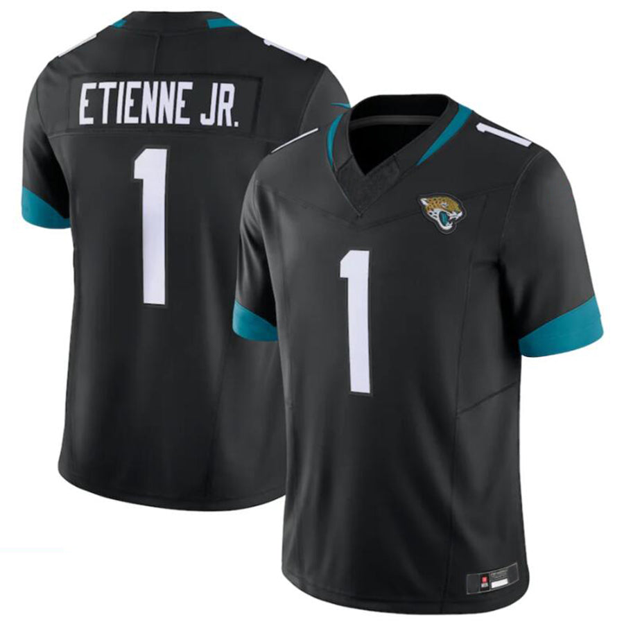 J.Jaguars #1 Travis Etienne Black Player Vapor F.U.S.E. Limited Jersey American Stitched Football Jerseys