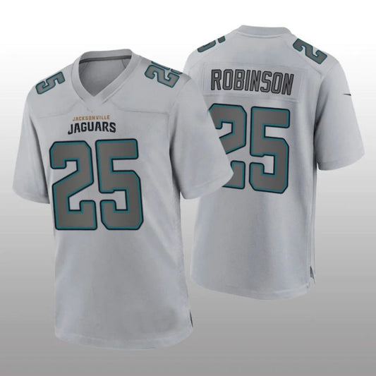 J.Jaguars #25 James Robinson Gray Atmosphere Player Game Jersey Stitched American Football Jerseys