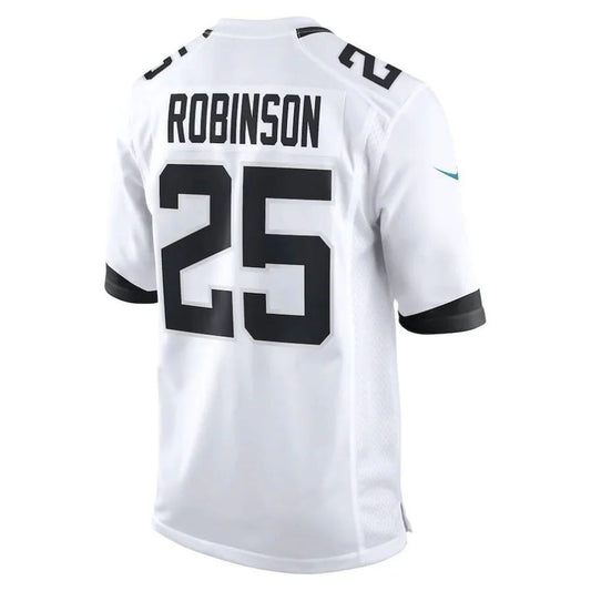 J.Jaguars #25 James Robinson White Player Game Jersey Stitched American Football Jerseys