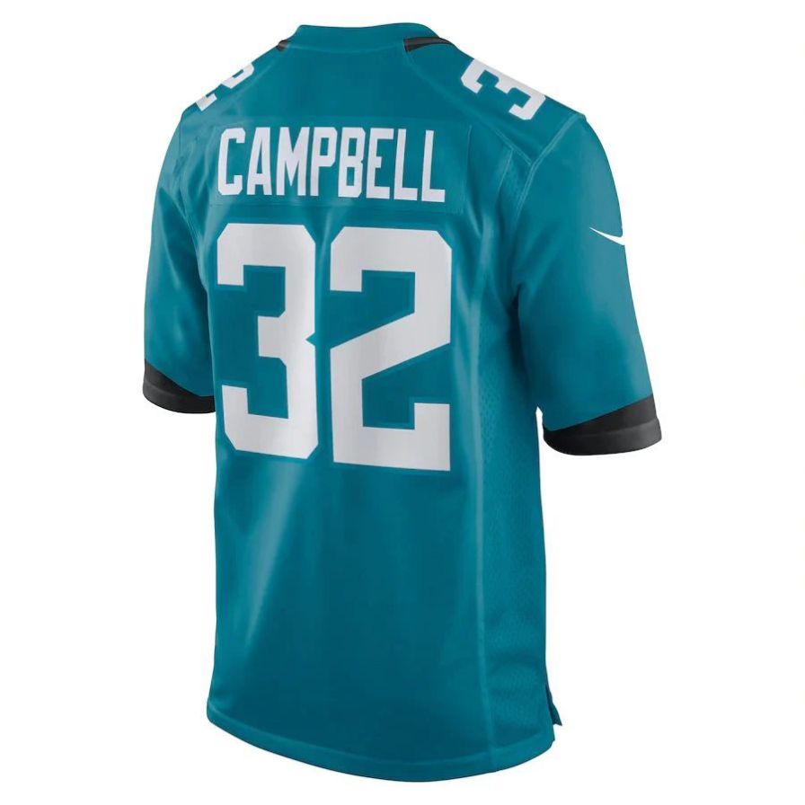 J.Jaguars #32 Tyson Campbell Teal Player Game Jersey Stitched American Football Jerseys