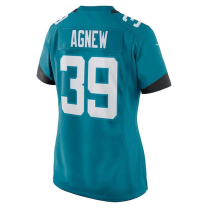 J.Jaguars #39 Jamal Agnew Teal Player Game Jersey Stitched American Football Jerseys