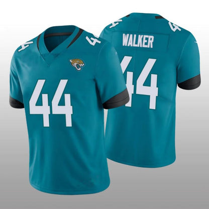 J.Jaguars #44 Travon Walker 2022 London Games Teal Player Vapor Limited Jersey Stitched American Football Jerseys