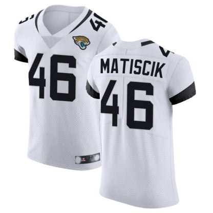 J.Jaguars #46 Ross Matiscik White Vapor Untouchable Elite Player Jersey American Stitched Football Jerseys